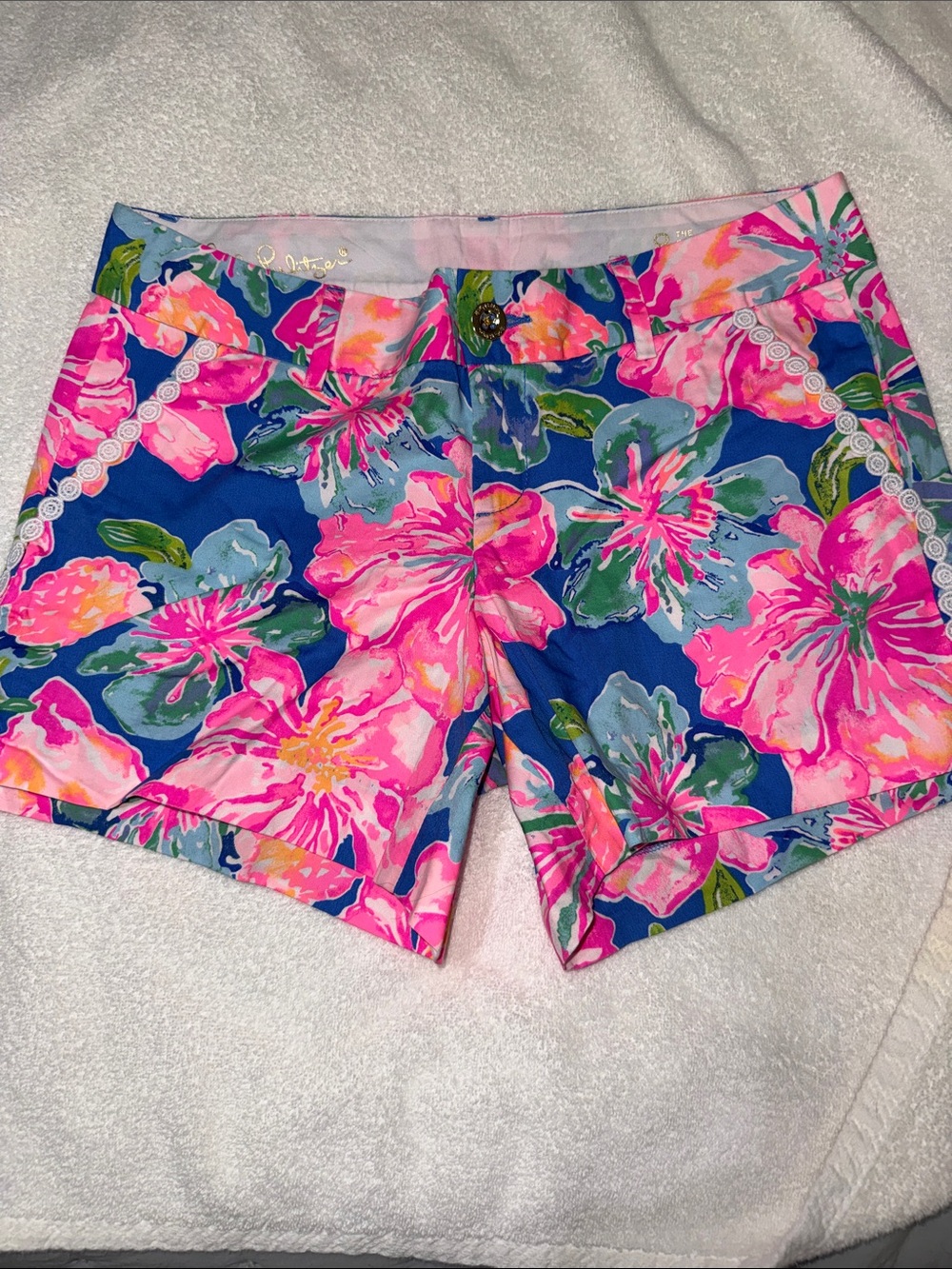 Lilly Pulitzer Pink & Blue Floral Callahan Short